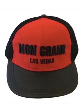 MGM Grand Las Vegas Red & Black SnapBack  Hat
